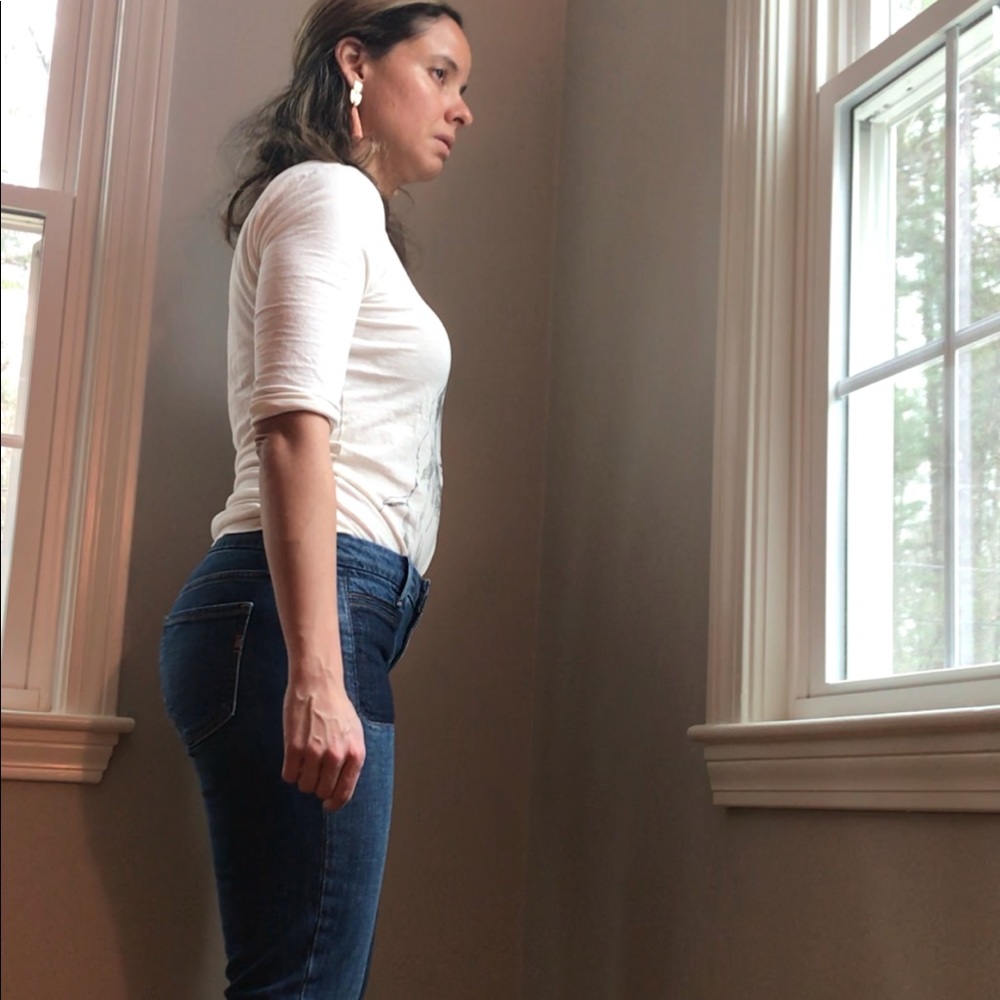 Genetic Bardot Jeans with Patched Front Pockets - Picture 5 of 7